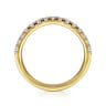 14K Yellow Gold Diamond Matching Wedding Band - 0.4 ct