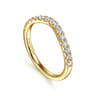 14K Yellow Gold Diamond Matching Wedding Band - 0.4 ct