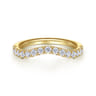 14K Yellow Gold Diamond Matching Wedding Band - 0.4 ct