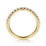 14K Yellow Gold Diamond Matching Wedding Band - 0.4 ct