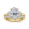 14K Yellow Gold Diamond Matching Wedding Band - 0.4 ct
