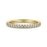 14K Yellow Gold Diamond Matching Wedding Band - 0.25 ct