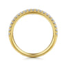 14K Yellow Gold Diamond Matching Wedding Band - 0.25 ct