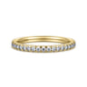 14K Yellow Gold Diamond Matching Wedding Band - 0.25 ct