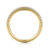 14K Yellow Gold Diamond Matching Wedding Band - 0.25 ct