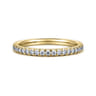 14K Yellow Gold Diamond Matching Wedding Band - 0.25 ct