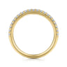 14K Yellow Gold Diamond Matching Wedding Band - 0.25 ct