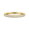 14K Yellow Gold Diamond Matching Wedding Band - 0.22 ct