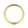 14K Yellow Gold Diamond Matching Wedding Band - 0.22 ct