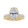 14K Yellow Gold Diamond Matching Wedding Band - 0.22 ct