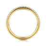 14K Yellow Gold Diamond Matching Wedding Band - 0.22 ct