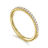 14K Yellow Gold Diamond Matching Wedding Band - 0.22 ct