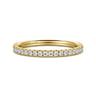 14K Yellow Gold Diamond Matching Wedding Band - 0.22 ct