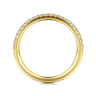 14K Yellow Gold Diamond Matching Wedding Band - 0.22 ct