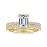 14K Yellow Gold Diamond Matching Wedding Band - 0.22 ct