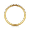 14K Yellow Gold Diamond Matching Wedding Band - 0.22 ct