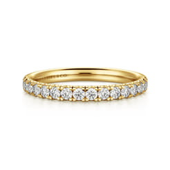 14K Yellow Gold Diamond Matching Wedding Band