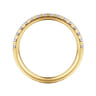 14K Yellow Gold Diamond Matching Wedding Band - 0.4 ct