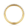 14K Yellow Gold Diamond Matching Wedding Band - 0.4 ct