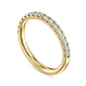 14K Yellow Gold Diamond Matching Wedding Band - 0.4 ct