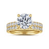 14K Yellow Gold Diamond Matching Wedding Band - 0.4 ct