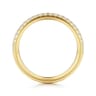 14K Yellow Gold Diamond Matching Wedding Band - 0.22 ct