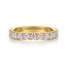 14K Yellow Gold Diamond Matching Wedding Band - 0.8 ct