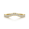 14K Yellow Gold Diamond Matching Wedding Band - 0.3 ct