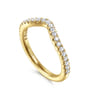 14K Yellow Gold Diamond Matching Wedding Band - 0.3 ct