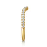 14K Yellow Gold Diamond Matching Wedding Band - 0.3 ct