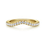 14K Yellow Gold Diamond Matching Wedding Band - 0.3 ct