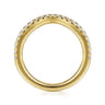 14K Yellow Gold Diamond Matching Wedding Band - 0.3 ct