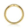 14K Yellow Gold Diamond Matching Wedding Band - 0.3 ct