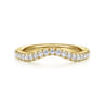 14K Yellow Gold Diamond Matching Wedding Band - 0.3 ct
