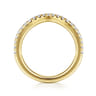 14K Yellow Gold Diamond Matching Wedding Band - 0.3 ct