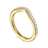 14K Yellow Gold Diamond Matching Wedding Band - 0.3 ct
