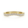 14K Yellow Gold Diamond Matching Wedding Band - 0.45 ct