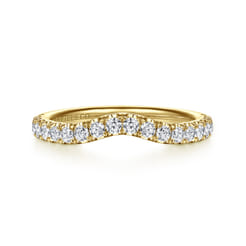 14K Yellow Gold Diamond Matching Wedding Band