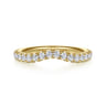 14K Yellow Gold Diamond Matching Wedding Band - 0.5 ct