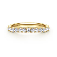 14K Yellow Gold Diamond Matching Wedding Band