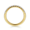14K Yellow Gold Diamond Matching Wedding Band - 0.4 ct