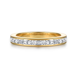 14K Yellow Gold Diamond Matching Wedding Band