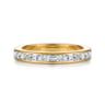 14K Yellow Gold Diamond Matching Wedding Band - 0.8 ct