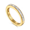 14K Yellow Gold Diamond Matching Wedding Band - 0.8 ct
