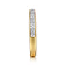 14K Yellow Gold Diamond Matching Wedding Band - 0.8 ct