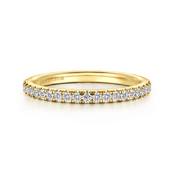 14K Yellow Gold Diamond Matching Wedding Band