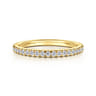 14K Yellow Gold Diamond Matching Wedding Band - 0.25 ct