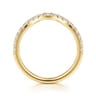 14K Yellow Gold Diamond Matching Wedding Band - 0.3 ct