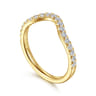 14K Yellow Gold Diamond Matching Wedding Band - 0.3 ct