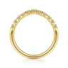 14K Yellow Gold Diamond Matching Wedding Band - 0.17 ct